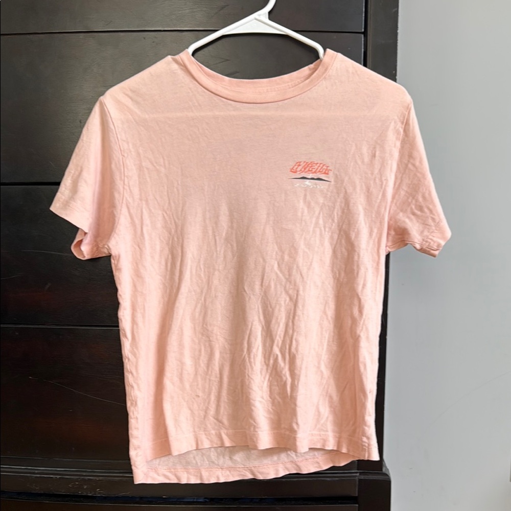 O'Neill Pink Short Sleeve Tee Classic Crew Neck